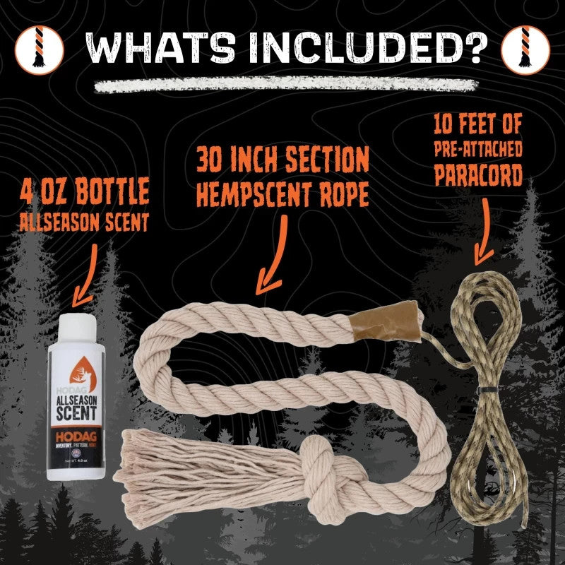 Deer Mock Scrape System with HempScent Rope and AllSeason Scent — Hunting Attractant