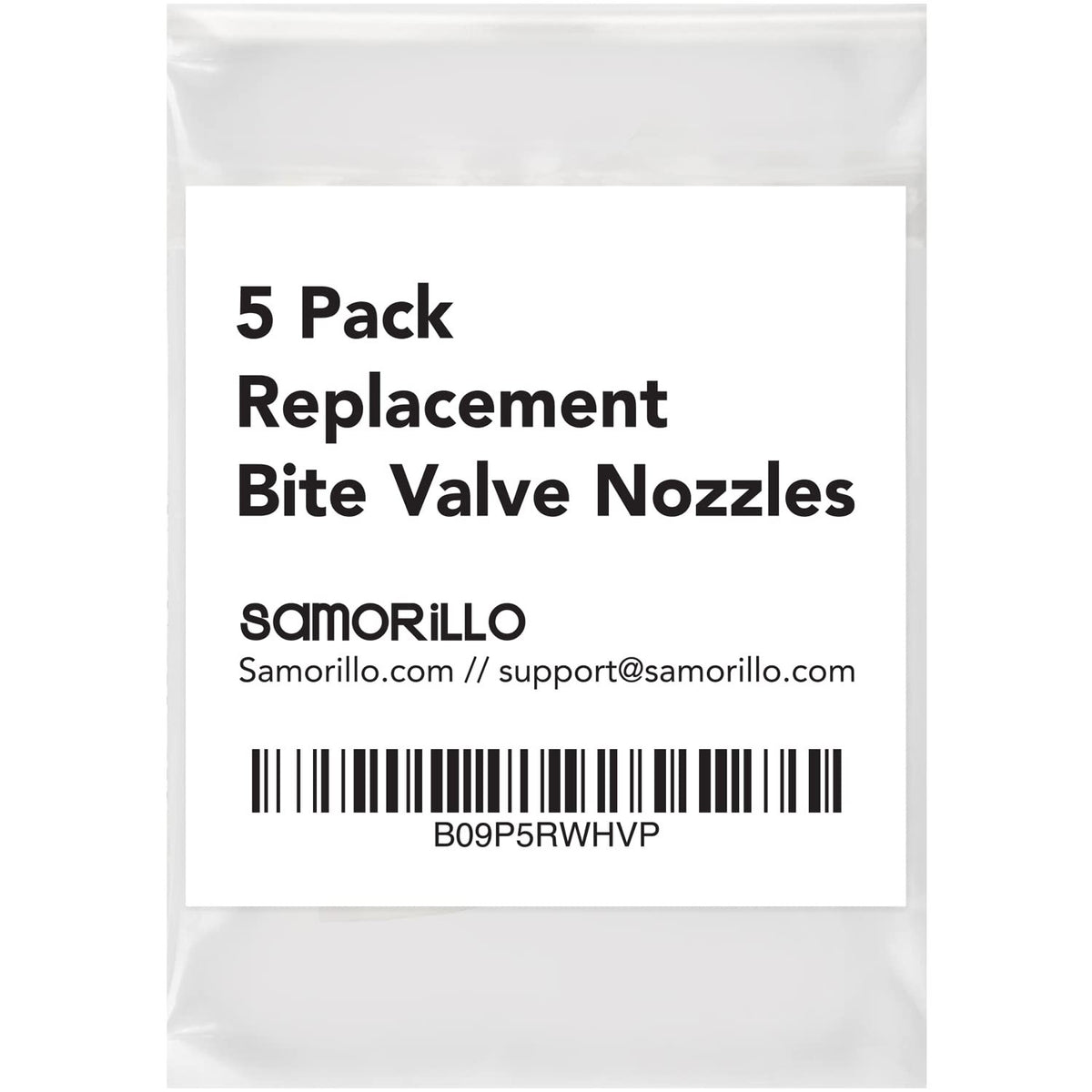 Replacement Bite Valve Nozzles 5-Pack for Hydration Bladders