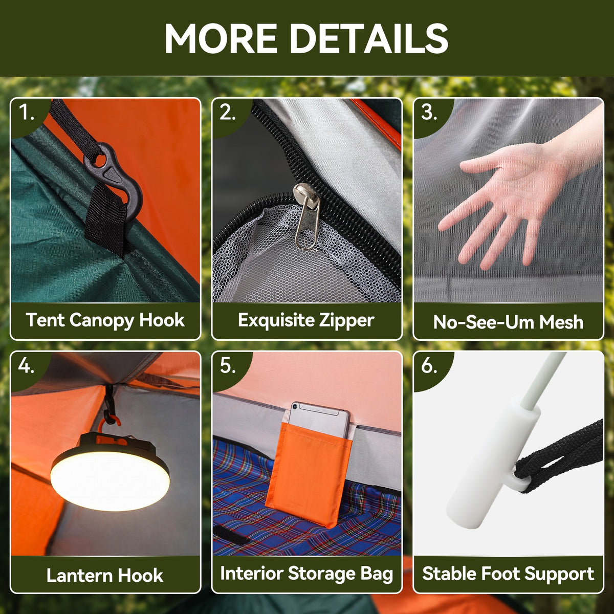Waterproof Pop Up Tent for Camping Hiking Windproof Instant Shelter