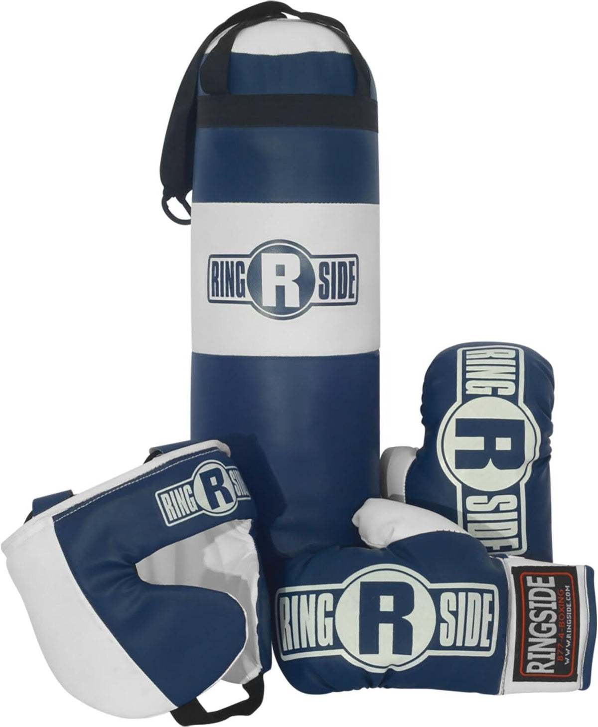 Kids Boxing Training Set with Gloves Headgear & Heavy Bag - Ages 2-5