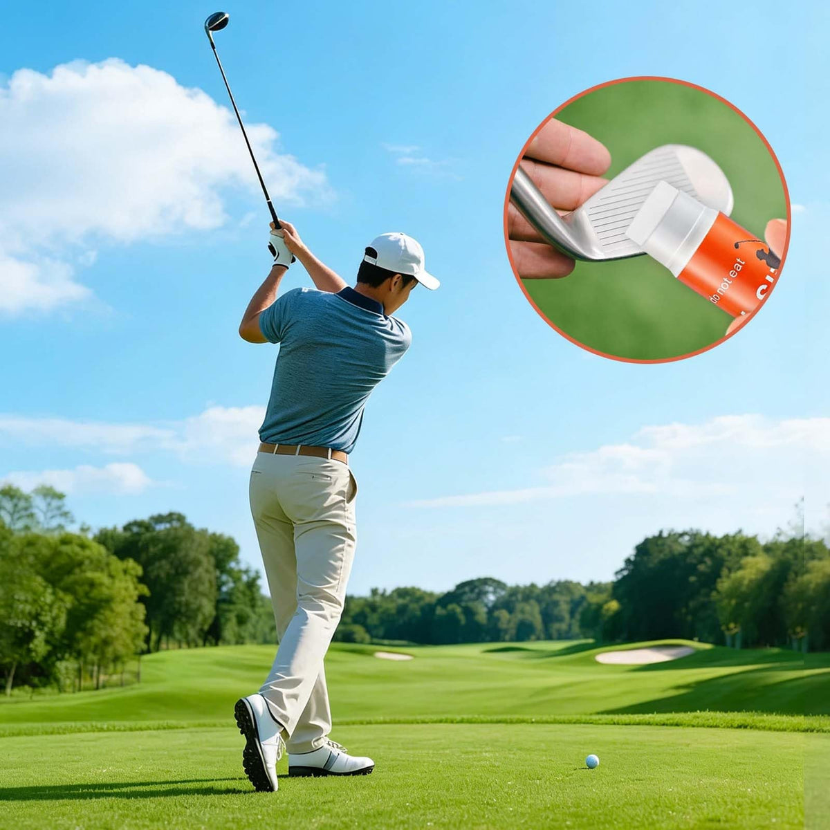 Golf Training Aid Anti-Slice Stick Set for Swing Practice - 3 Pieces