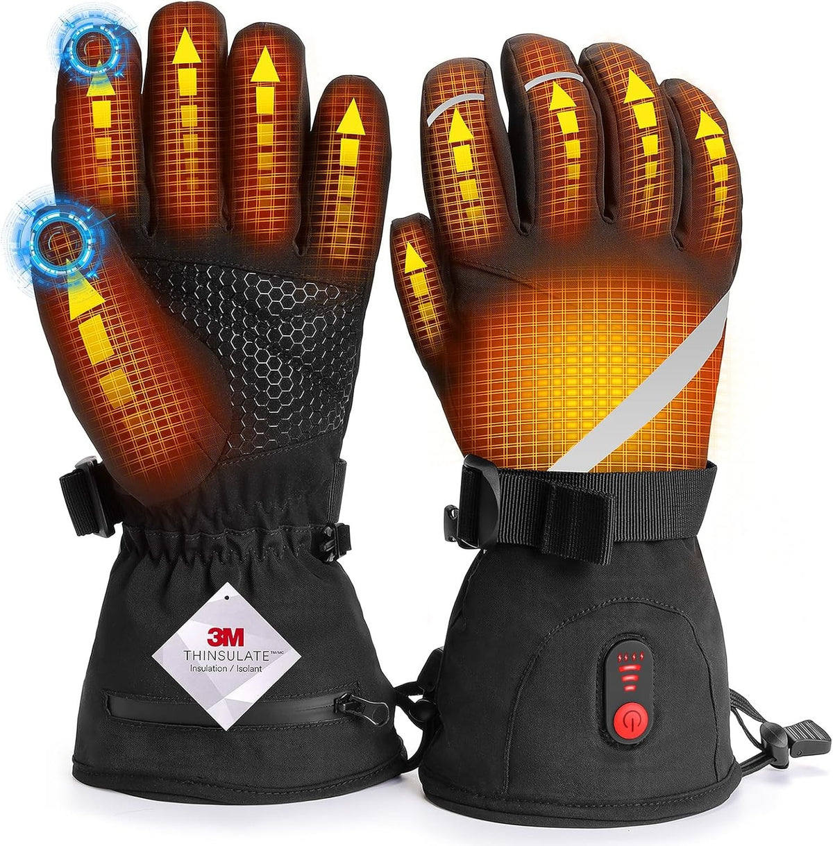 Rechargeable Heated Gloves and Socks Set - USB Winter Thermal Wear