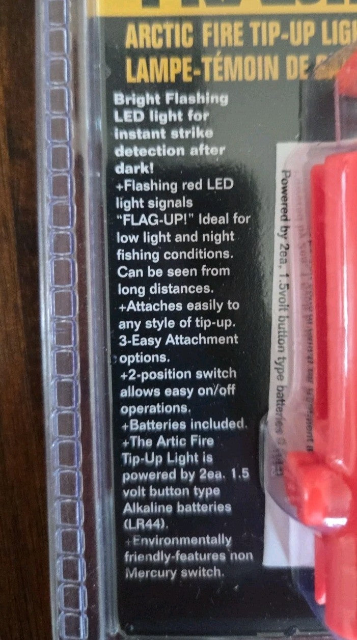 Ice Fishing Tip-Up Light LED Orange for Arctic Fire Accessories