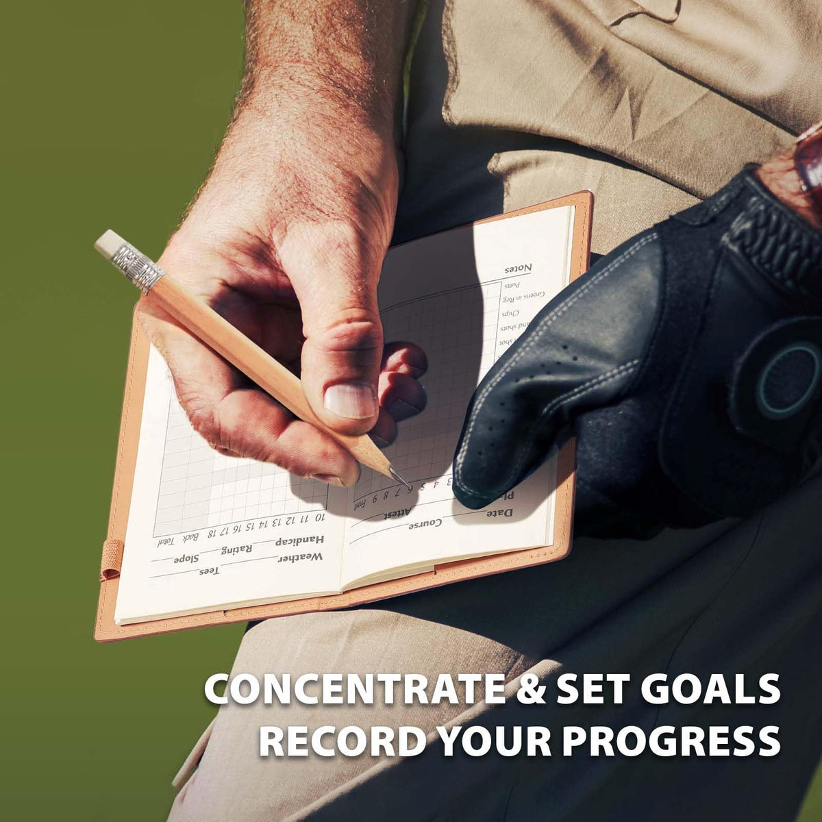 Golf Scorecard Book Set with Ball Bag - Compact & Durable Golf Accessories for Dad