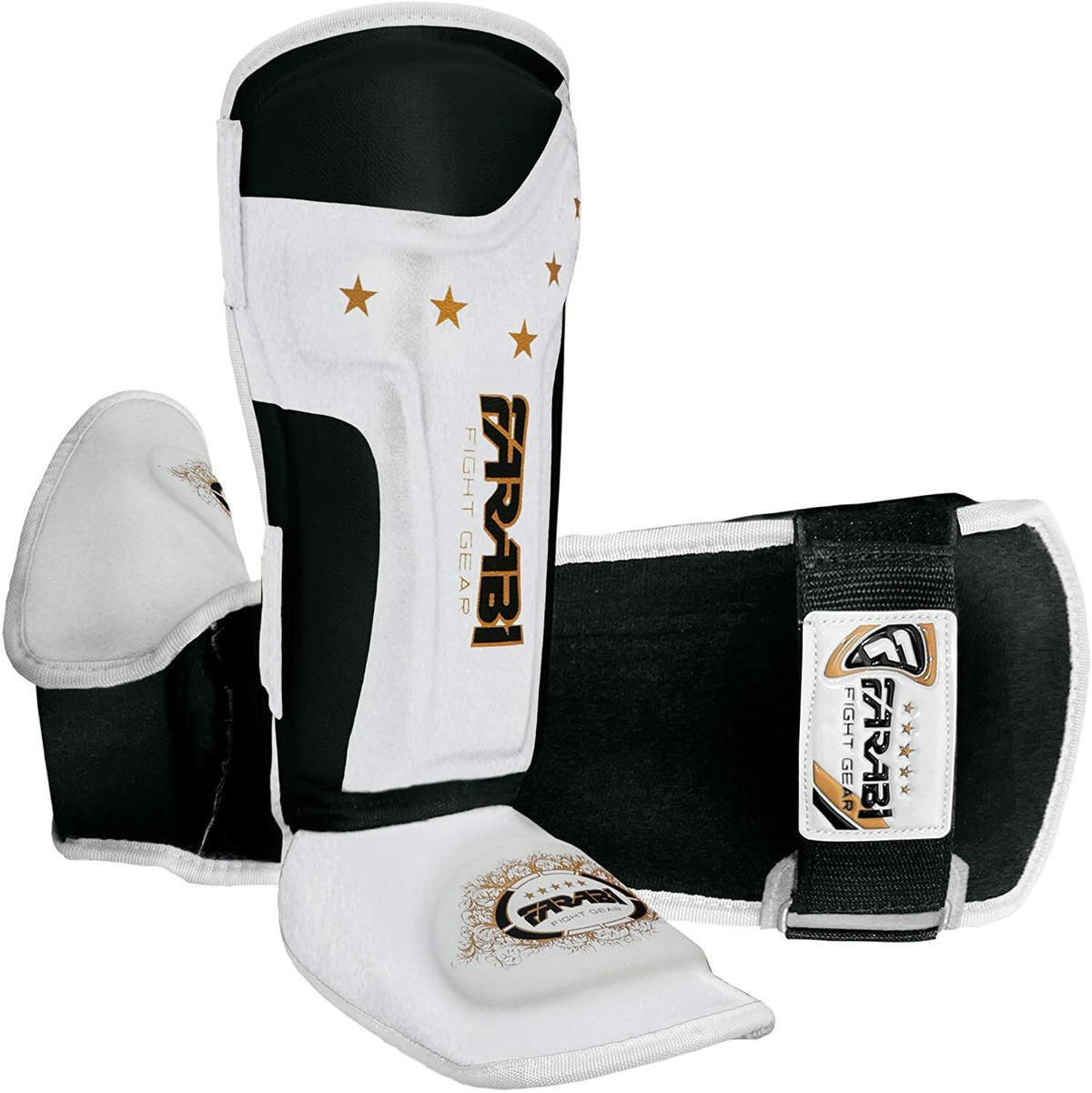 Kids Boxing Shin Guards with Gel Padding - Junior Training Protective Gear