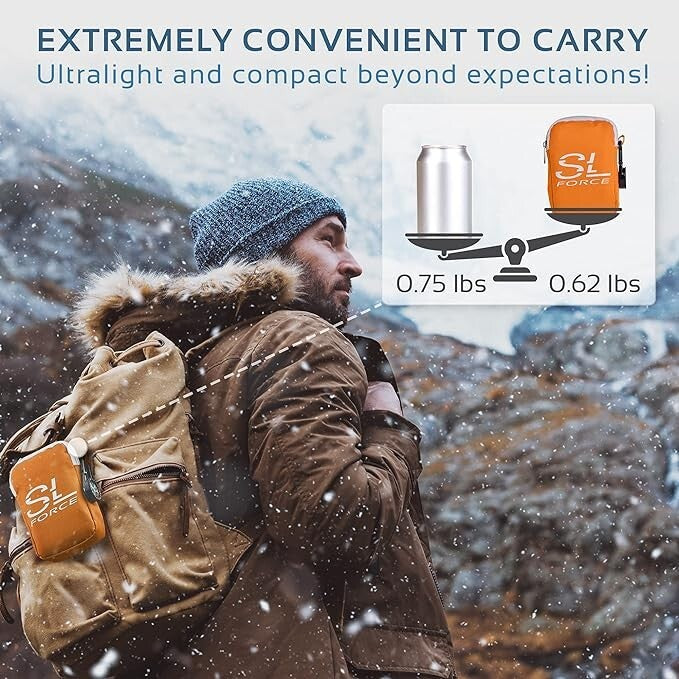 Emergency Space Blankets Pack of 4 - Extra Large Survival Mylar Reflective Blankets, Waterproof & Portable
