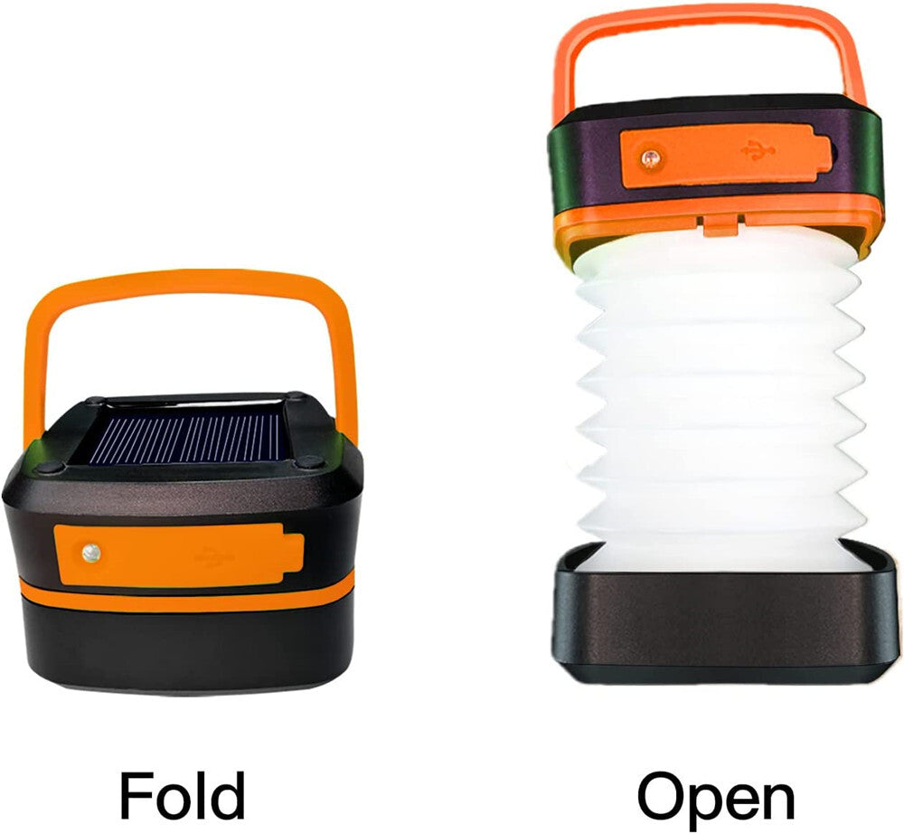 Rechargeable Solar LED Camping Lantern & Tent Light with USB & SOS Modes