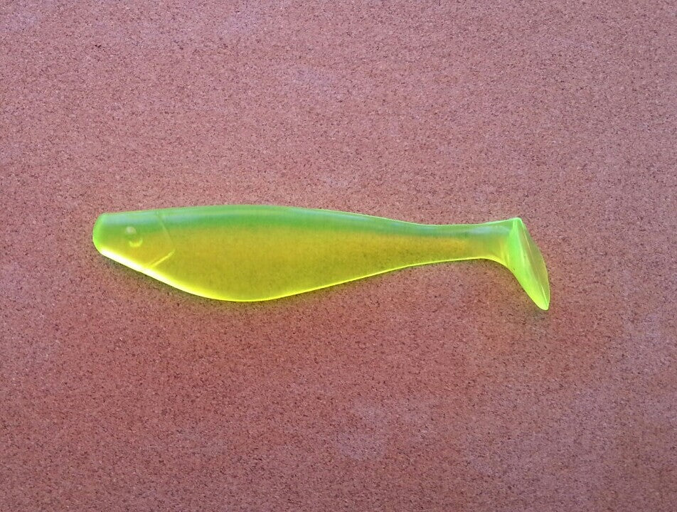 6-Inch Soft Plastic Shad Baits for Fishing - Multiple Colors & Quantity Options