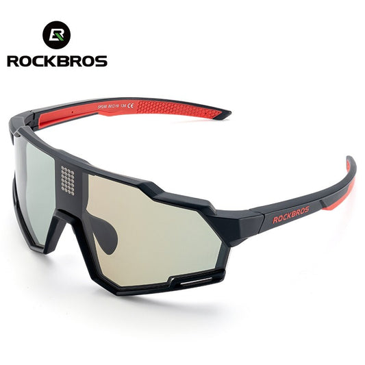 Photochromic Cycling Glasses with Electronic Color Changing Lenses - Lightweight TR Frame