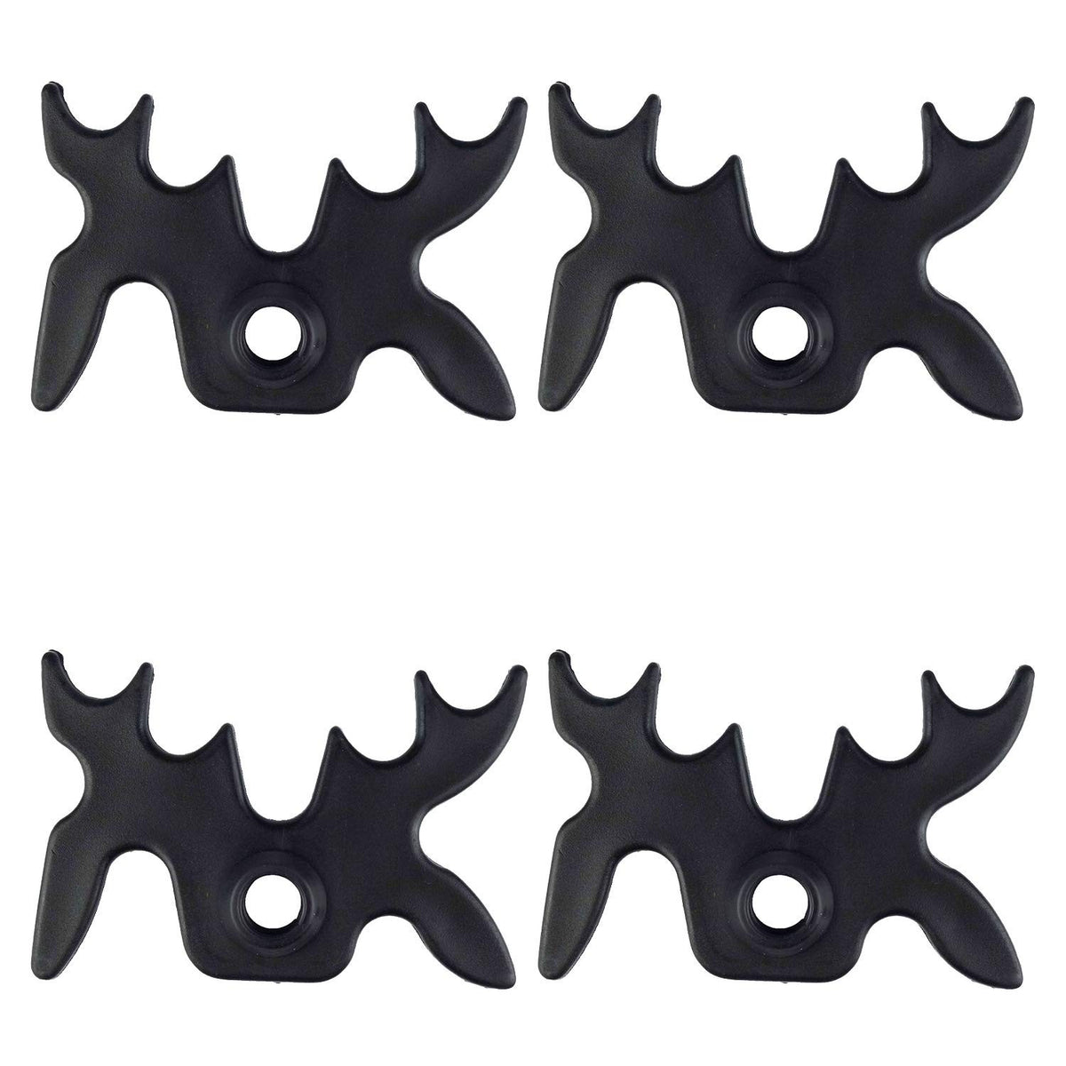 8 Pack Plastic Moosehead Pool Billiard Bridge Heads Replacement Black