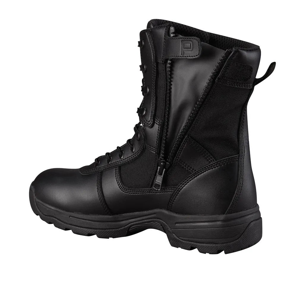 Waterproof Tactical Army Boots with Side Zip - Leather & Slip-Resistant
