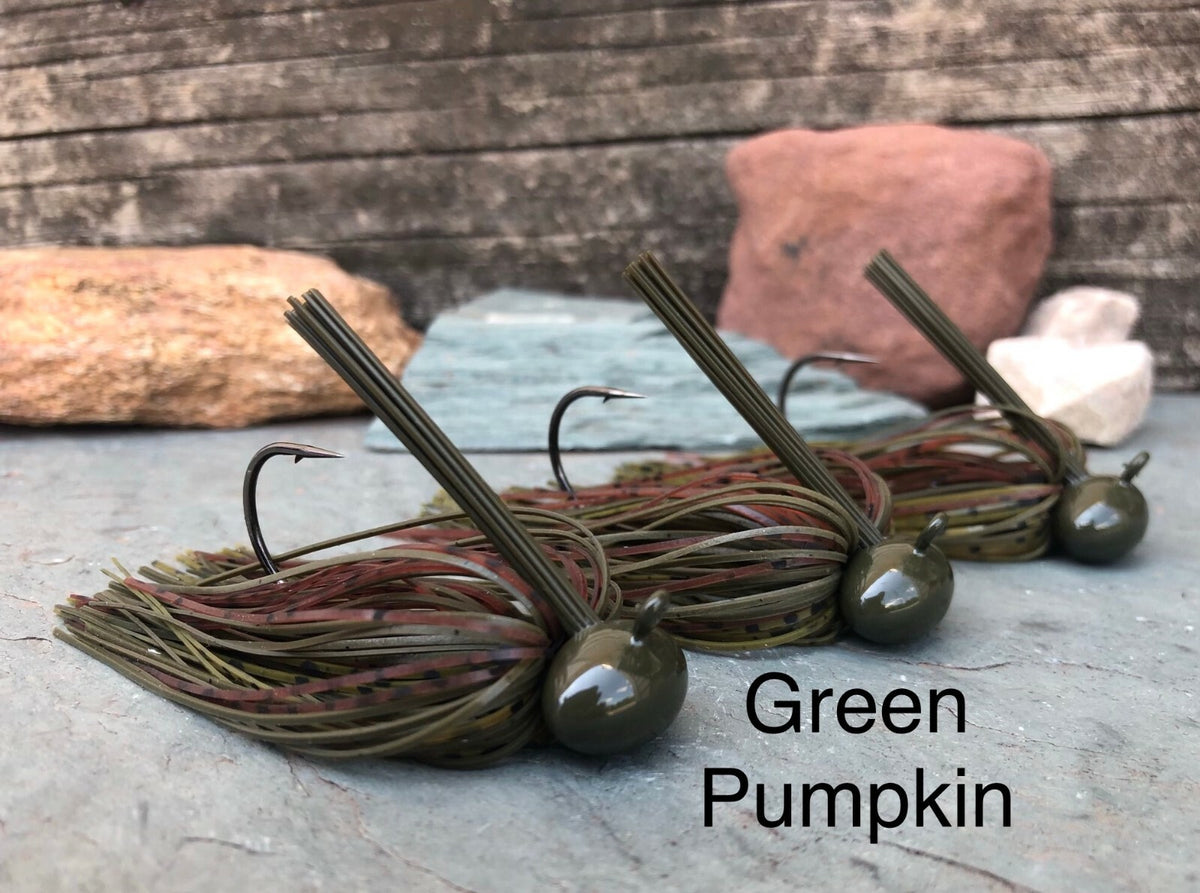 Bass Fishing Football Jigs Set - Multiple Colors & Weights
