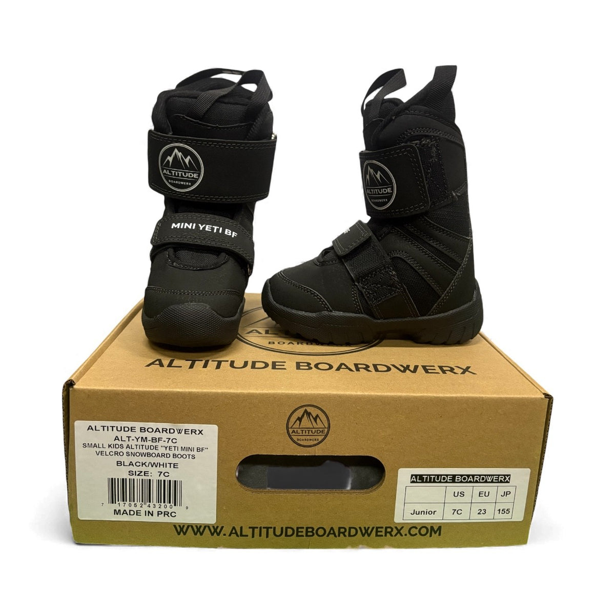 Toddler Kids Snowboard Boots with Adjustable Fit Size 7C-8C