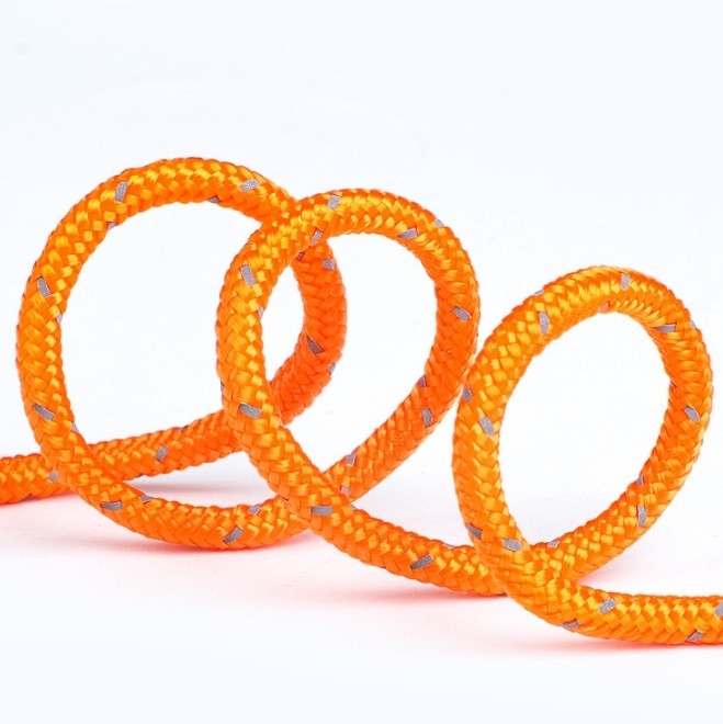 Reflective Camping Tent Ropes Tie Down Fasteners with Buckles - 6 Pack