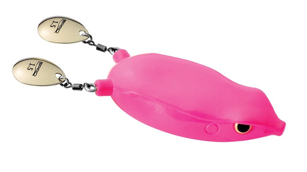 Fishing Topwater Frog Lure with Colorado Blade Legs - Multiple Colors