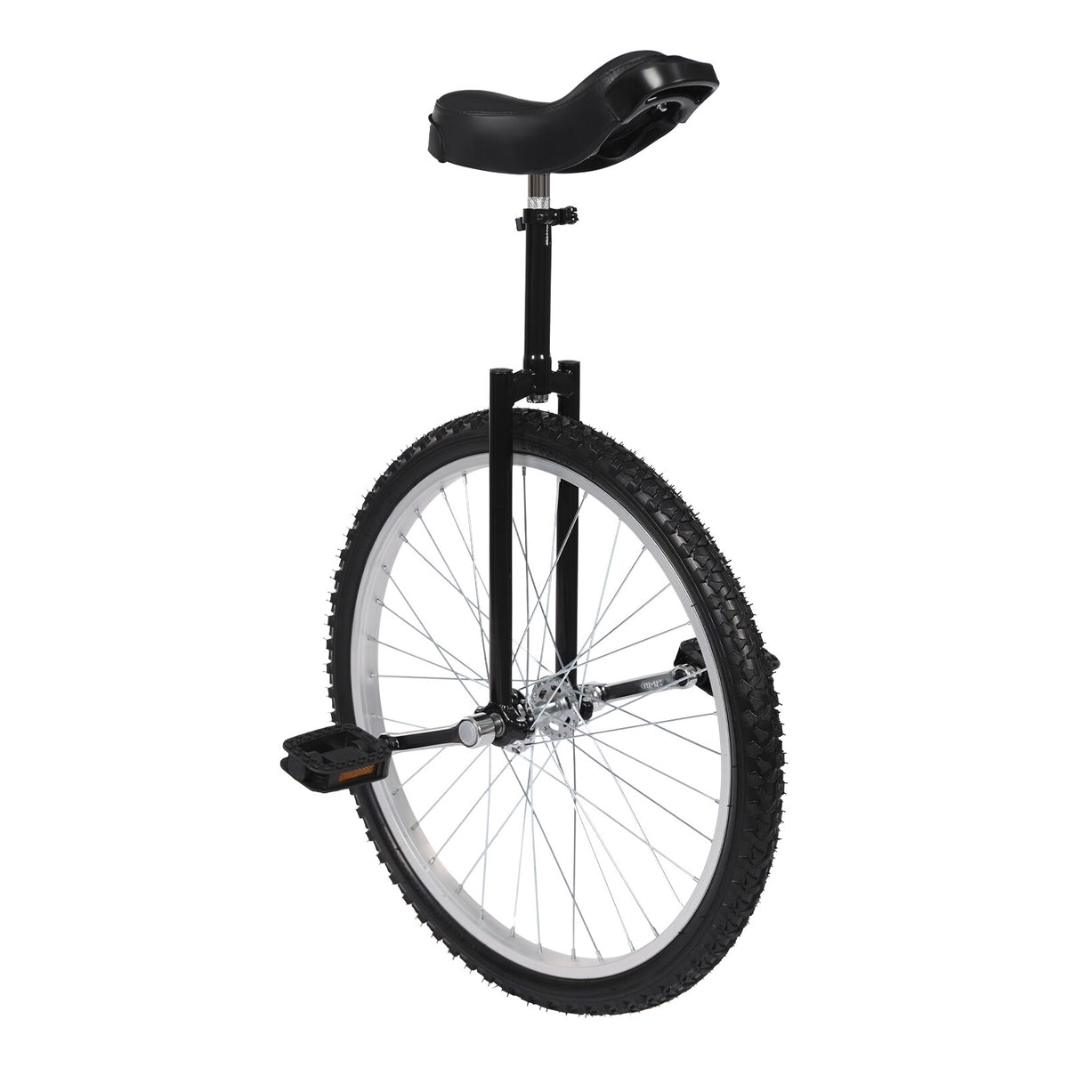 24-Inch Adjustable Unicycle for Adults, Steel Frame, Unisex Ride Bike