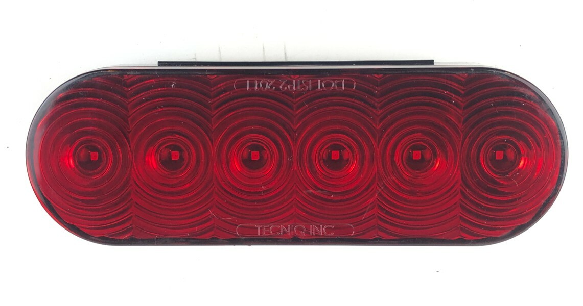 Red LED Oval Tail Light for Trailers - Triton 08478 Replacement