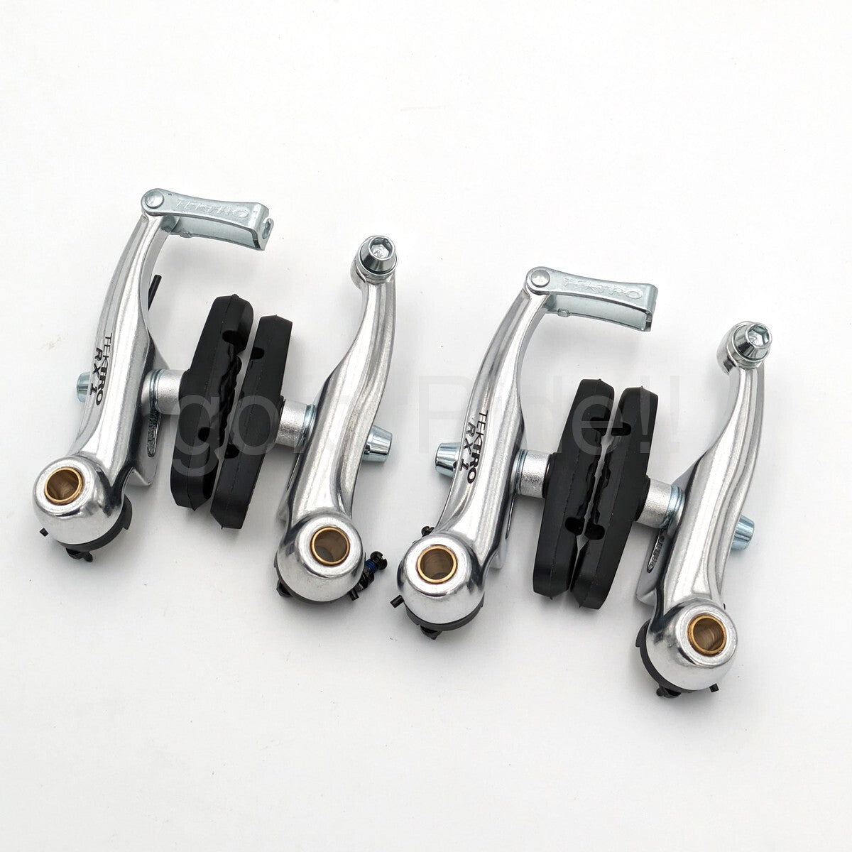 Tektro RX1 Mini V-Brake Canti Brake Set for Cyclocross Bikes - Silver, Front & Rear