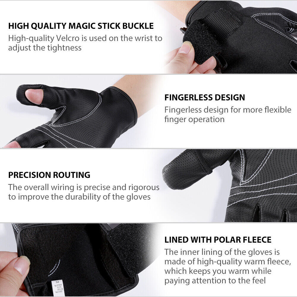 Waterproof Neoprene Fishing Gloves Full Finger Gloves for Outdoor Sports