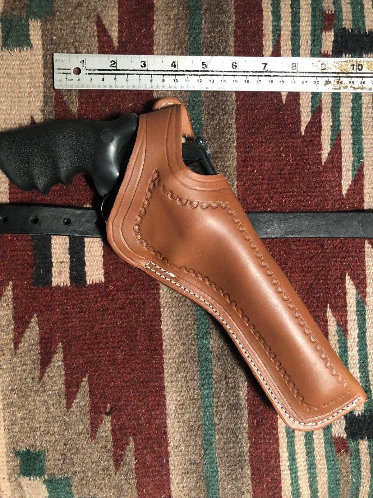 Two-Position Leather Cross Draw Holster for Smith & Wesson 6" Barrels