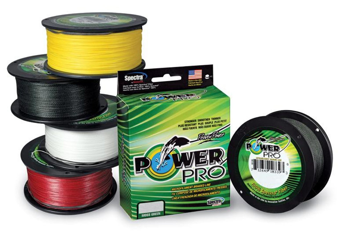 Braided Fishing Line 1500yd Spool PowerPro Spectra Fiber Low Stretch Tackle