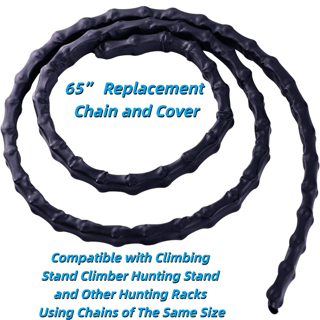 65-inch Hunting Tree Stand Replacement Chain with Cover - Climbing Equipment Accessory