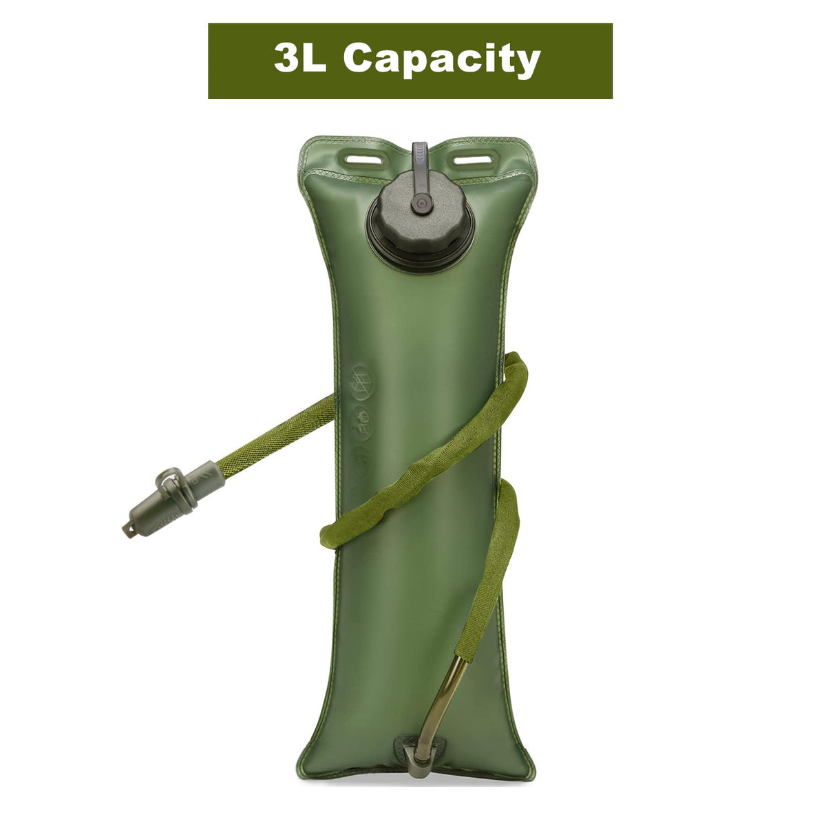 Hydration Bladder Water Reservoir with Drinking Tube for Camping Hiking Biking