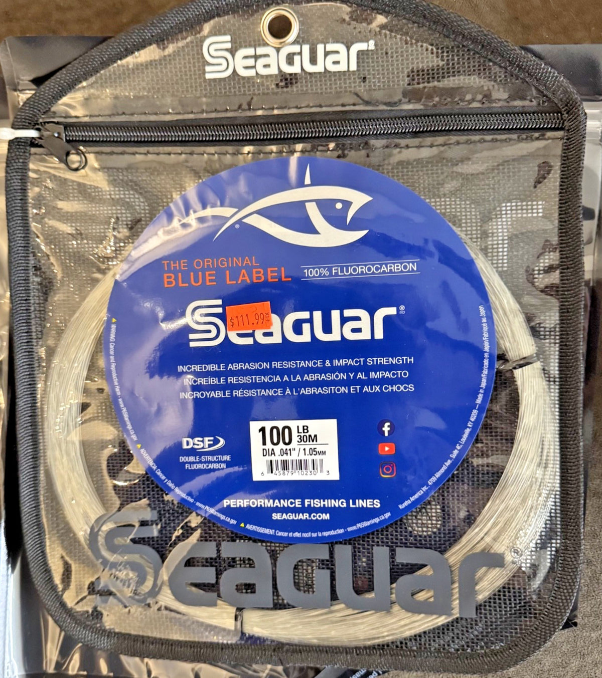 Fluorocarbon Fishing Line Coil 30M High Strength Saltwater Leader Line
