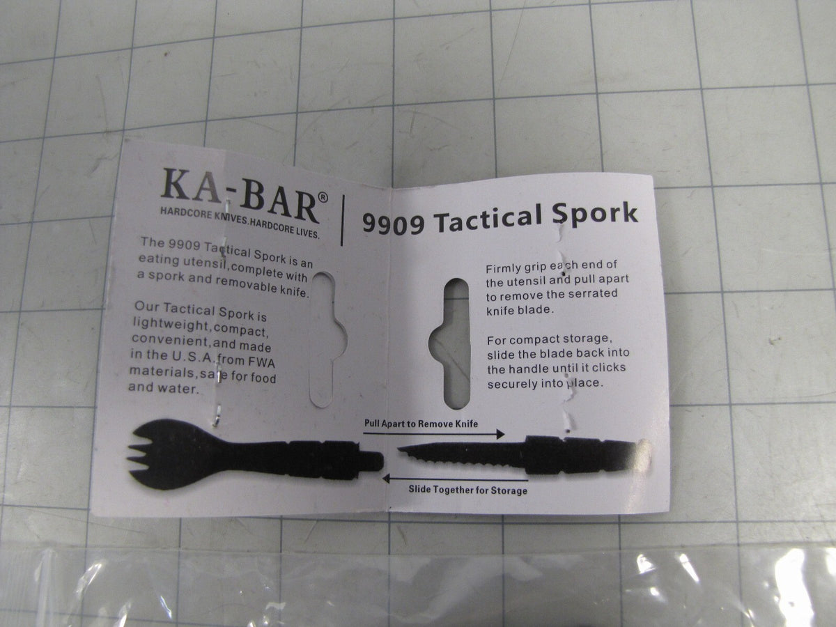 Tactical Spork with Removable Knife - Camping & Outdoor Gear