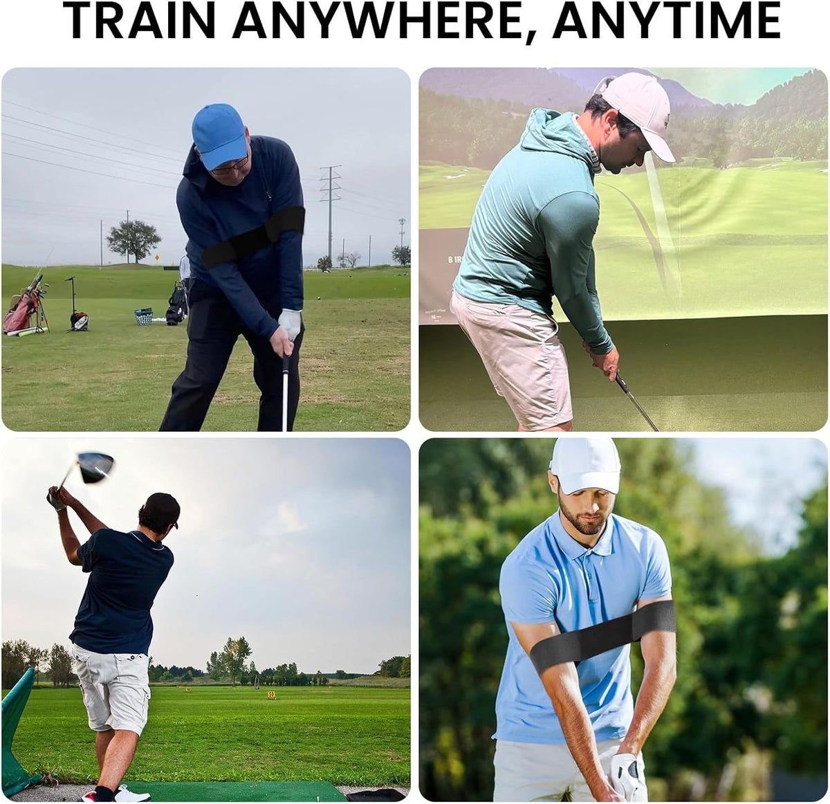 Golf Swing Power Band Training Aid for Improved Accuracy and Distance