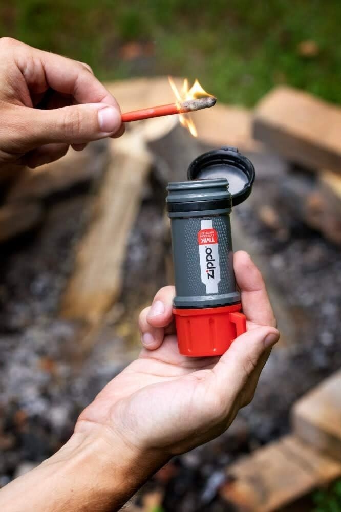 Windproof Waterproof Match Kit with Strike Pads - Reusable Fire Starter for Camping & Survival