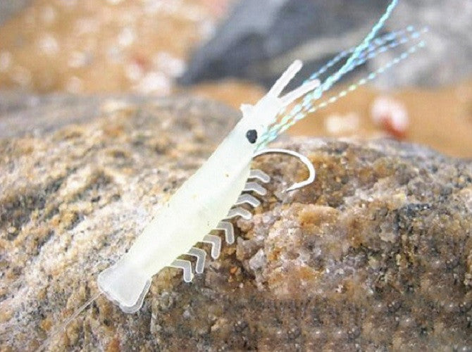 Glow in Dark Shrimp Fishing Rigs Set with 5 Hooks - Size 16