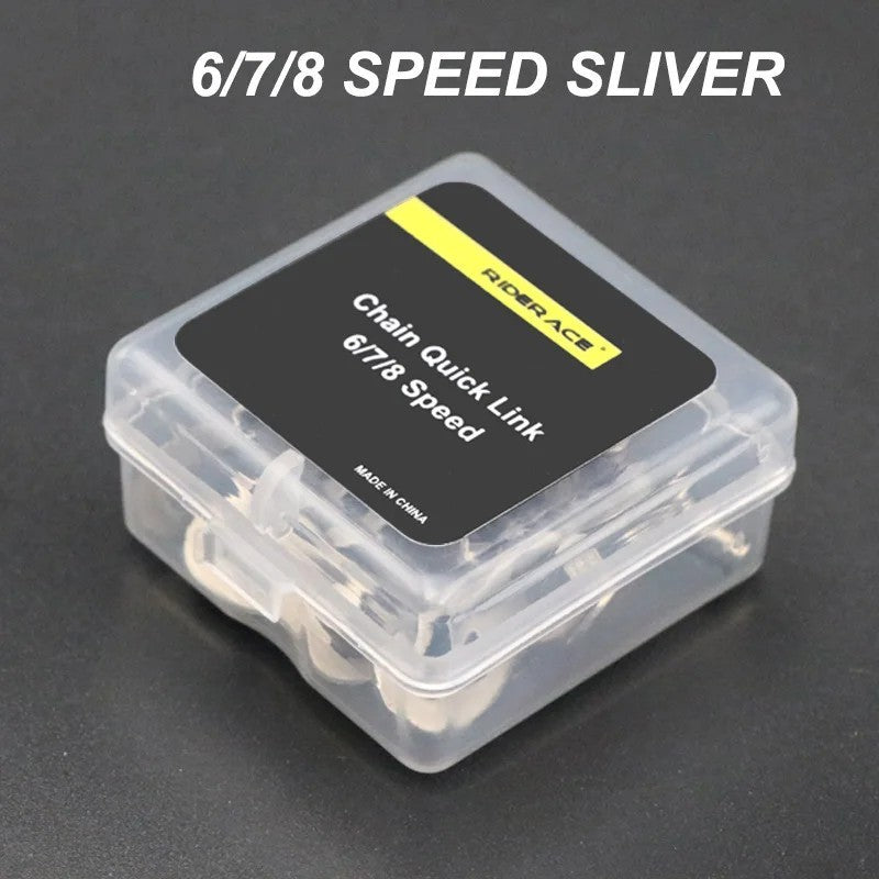 Bike Chain Quick Links 6-12 Speed Bicycle Master Connector Set - 5 Pairs