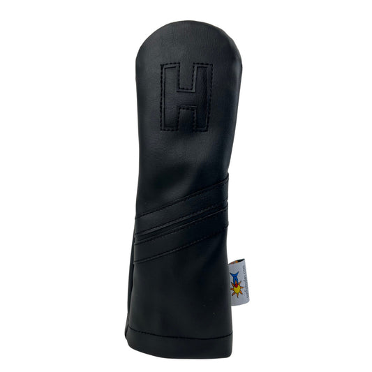 Sunfish Leather Hybrid Golf Headcover - Black on Black Murdered Out