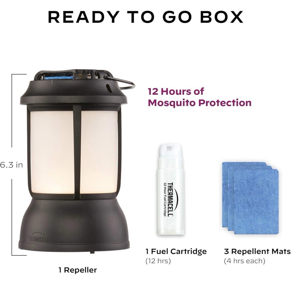 Mosquito Repellent Lantern with 15-Foot Zone Protection for Outdoor Use