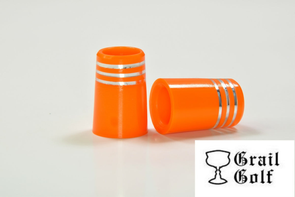 Premium Golf Ferrules Orange Taper Tip Iron Ferrules Set - .365 Inch