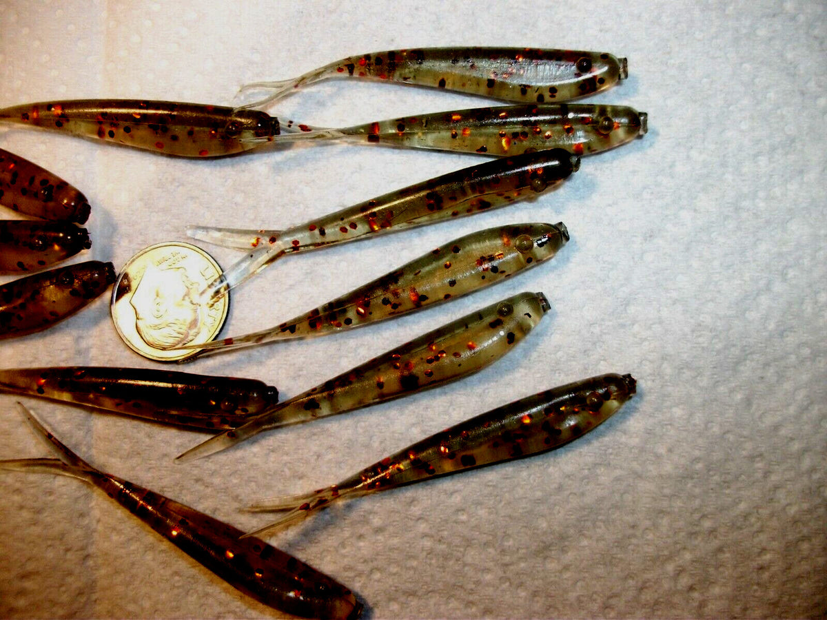 70-2 1/4-Inch Soft Plastic Minnows for Bass Walleye Pike Perch Fishing Baits