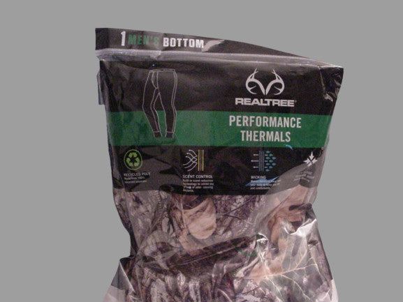 Men's Camouflage Thermals Bottoms - Realtree EDGE Scent Control Performance