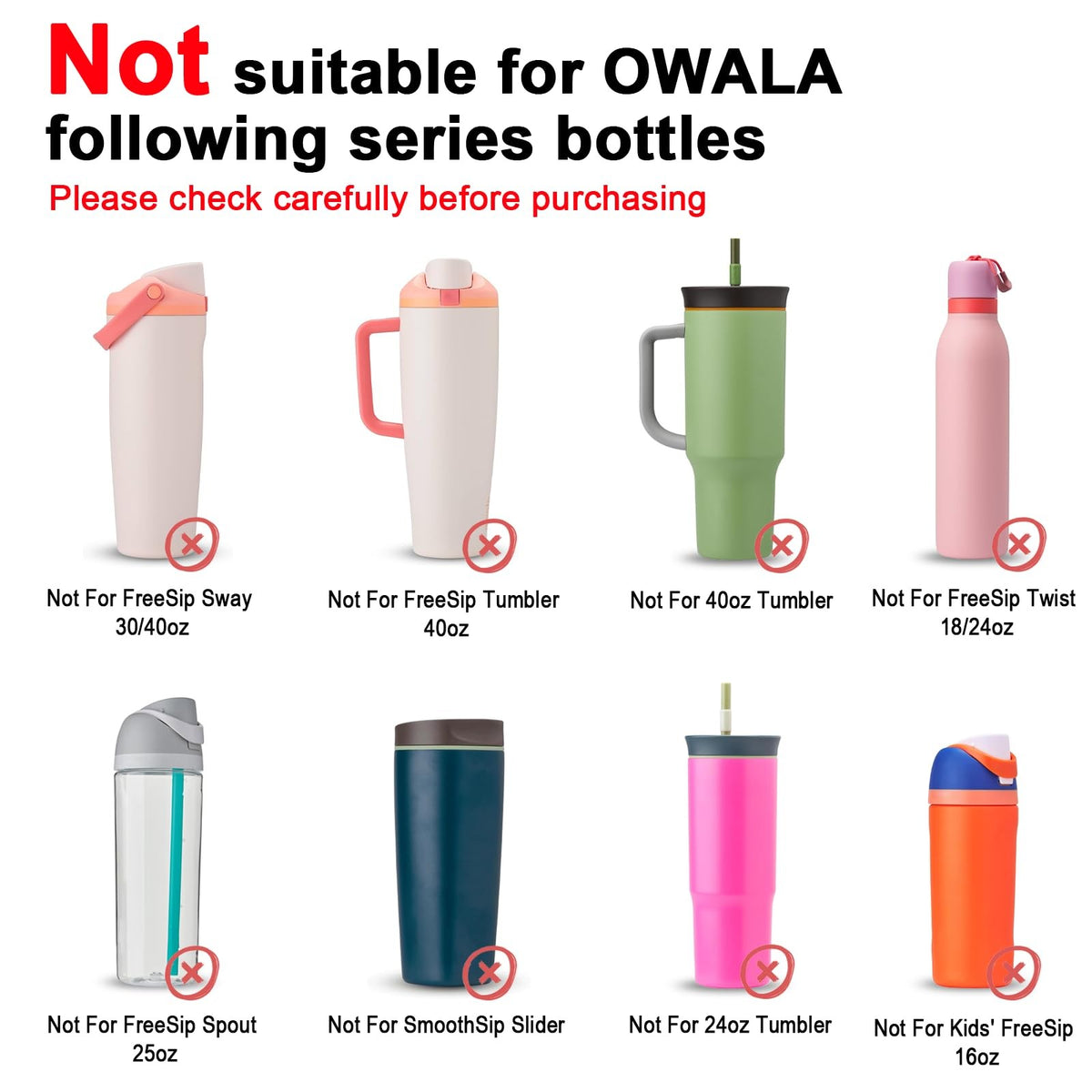 Silicone Water Bottle Boots 2 Pack for 32oz Owala Water Bottles - Anti-Slip Protective Sleeve