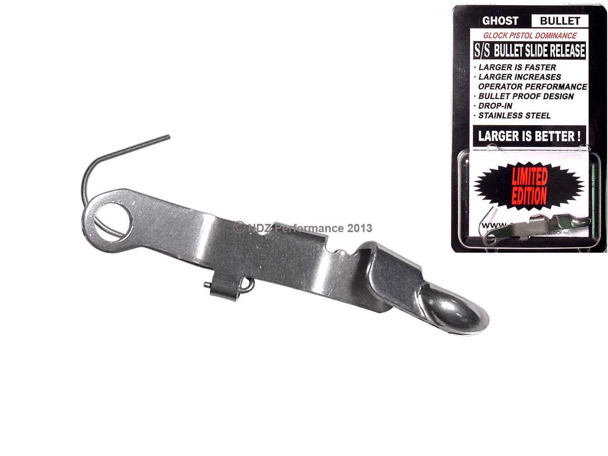 Stainless Steel Slide Stop Release for 17-40 Gen 1-4 Pistols