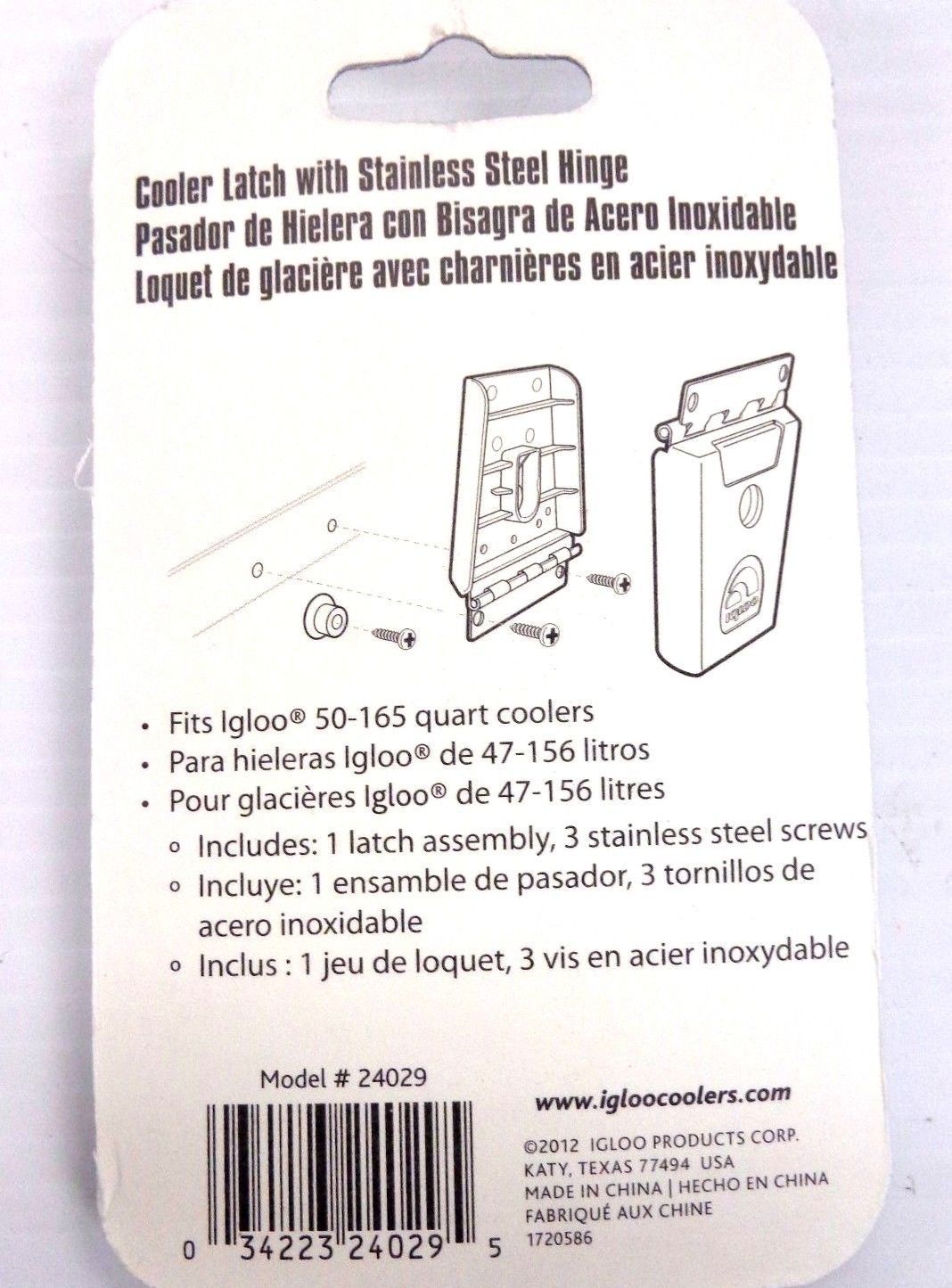 Cooler Latch Replacement Stainless Steel & Plastic for Igloo Coolers