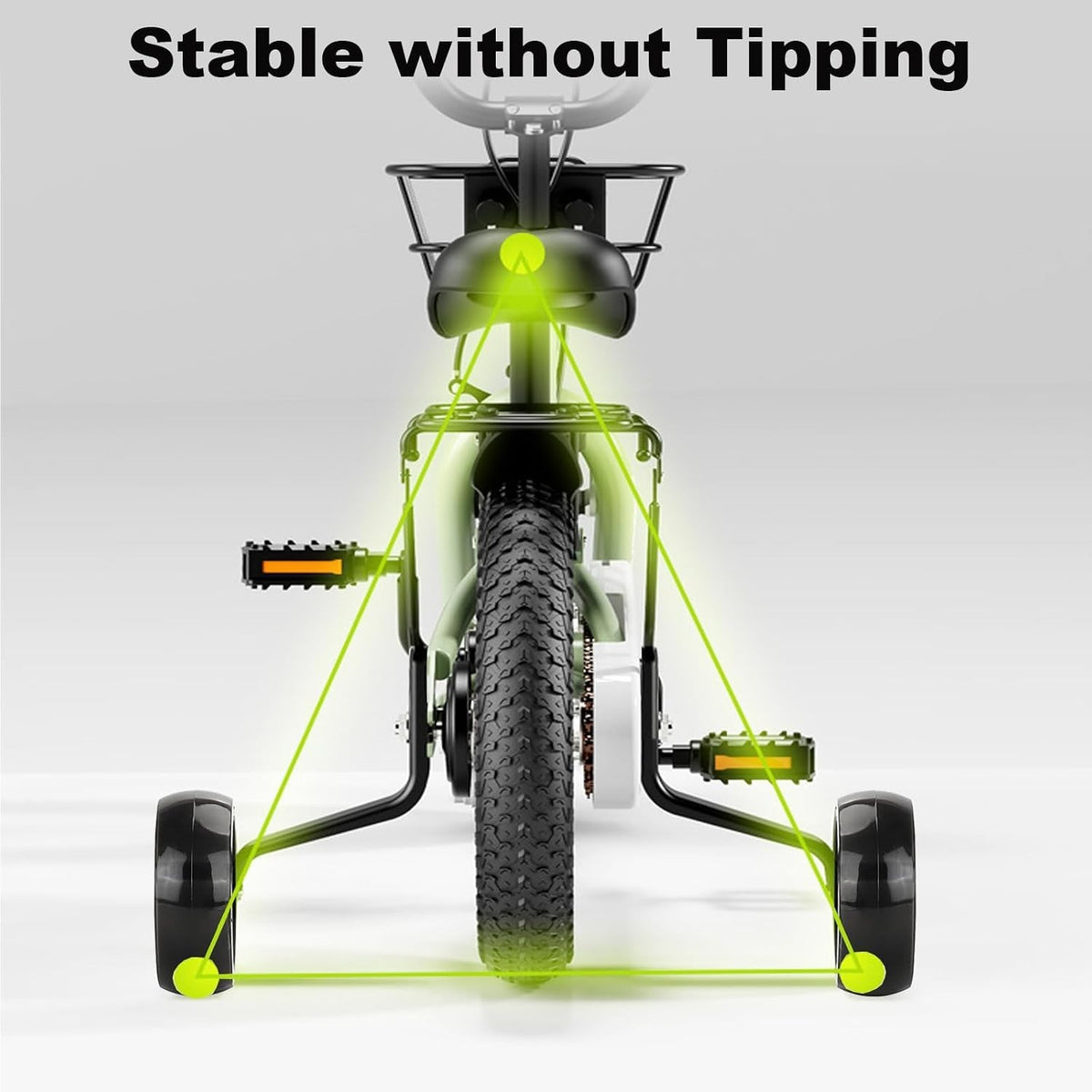 Bike Training Wheels for Kids - Stable Support for 12-20 Inch Bicycles