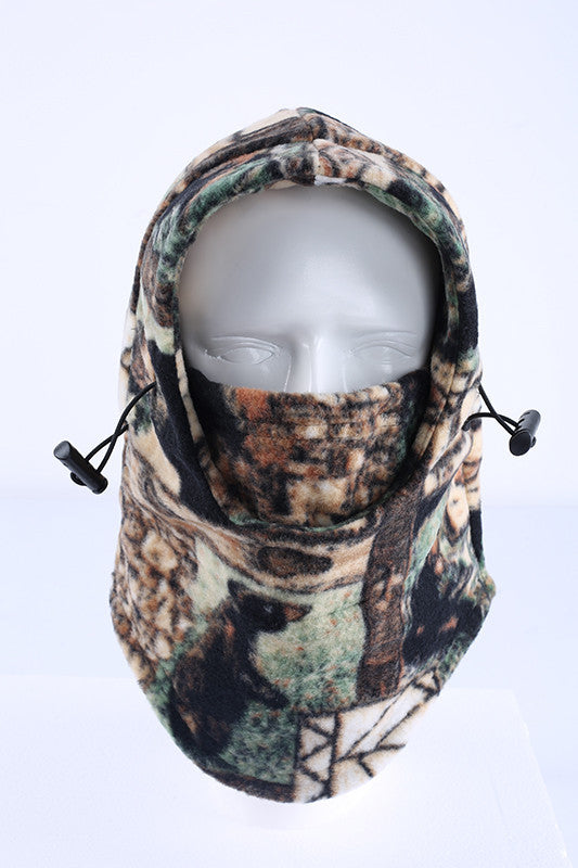 Cold Weather Balaclava Face Mask - Windproof Fleece Hood for Hunting Skiing