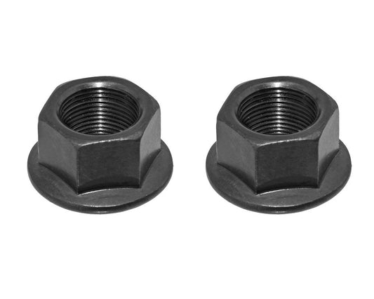 14mm Bicycle Hub Axle Nut Set for Front and Rear Heavy Duty BMX MTB Black