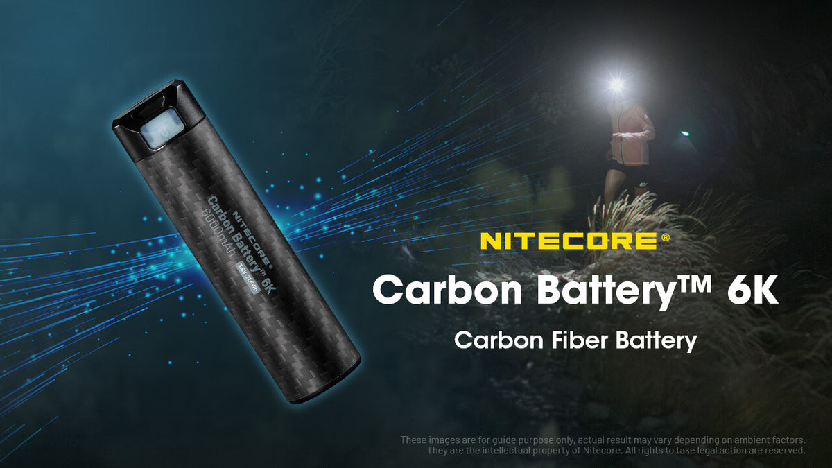6000mAh USB-C Power Bank with Carbon Fiber Shell and Waterproof Design
