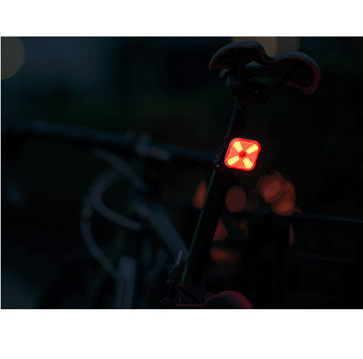 USB Rechargeable Bike Tail Light 50 Lumens with Warning Mode and Multiple Mounting Options