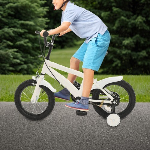 14-Inch Kids Bicycle with Training Wheels, Beginner Kids Bike for Children
