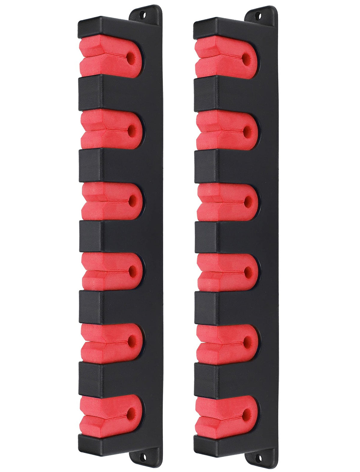 6-Rod Wall Mount Fishing Pole Holder Rack Storage Wall Mount Horizontal
