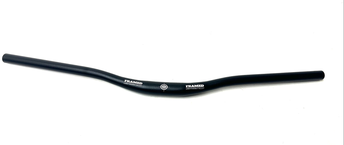 Mountain Bike Riser Handlebars 740mm 31.8mm Alloy Black - Lightweight & Durable