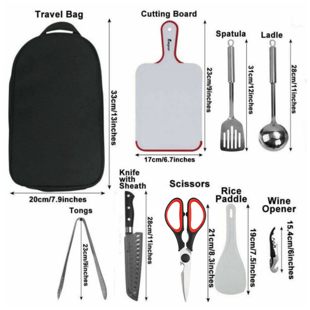 Portable Camping Cookware Set for Outdoor Cooking & Picnics